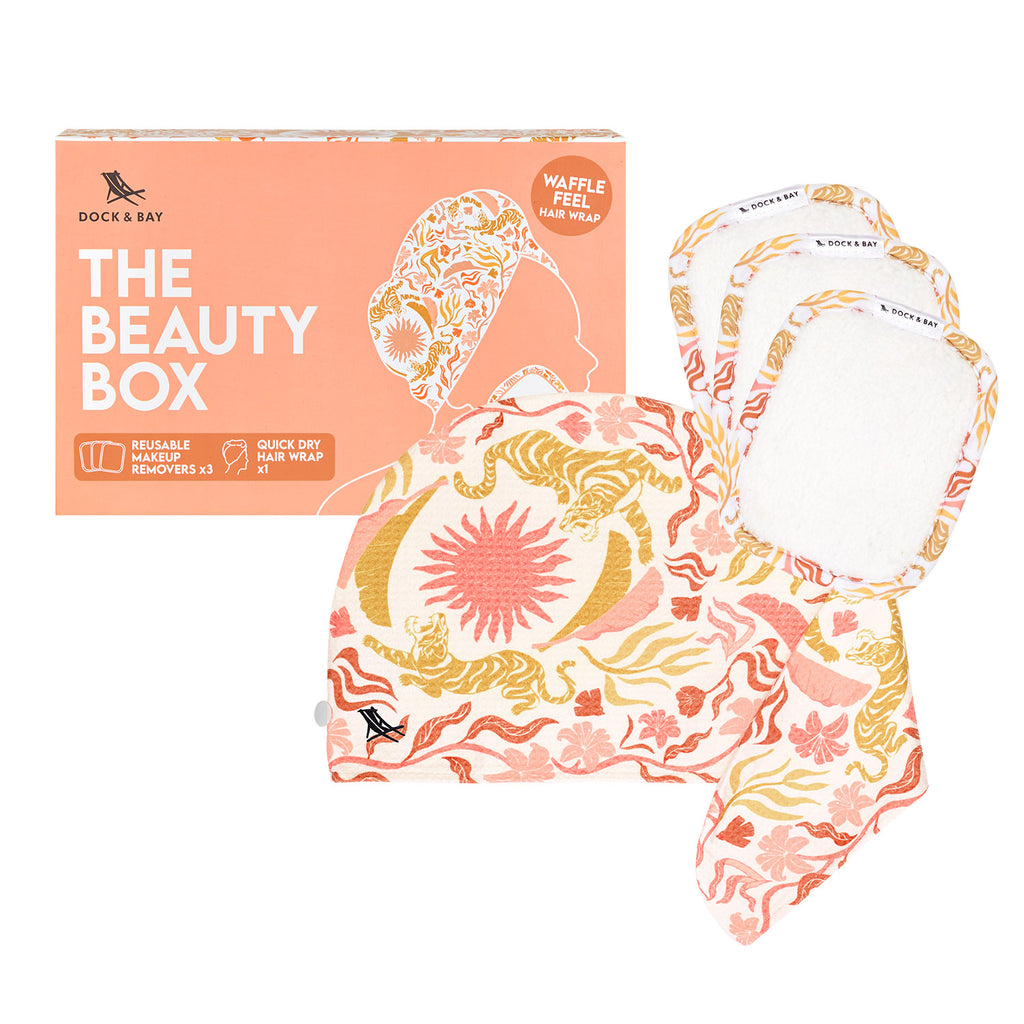 dock and bay gift box hair wrap & makeup remover