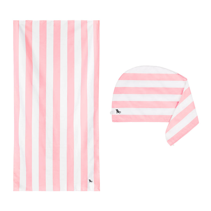 dock and bay beach towel + hair wrap bundle