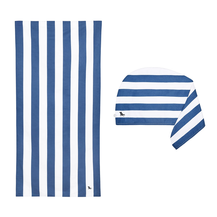 dock and bay the perfect pairs bundle beach towel & hair wrap