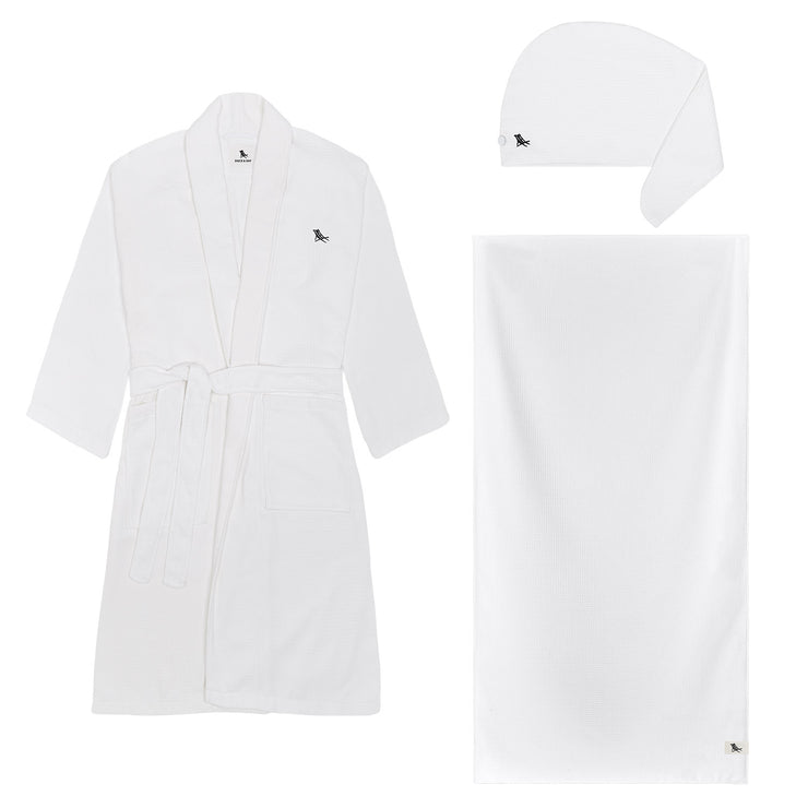 dock and bay robe + towel + hair wrap bundle