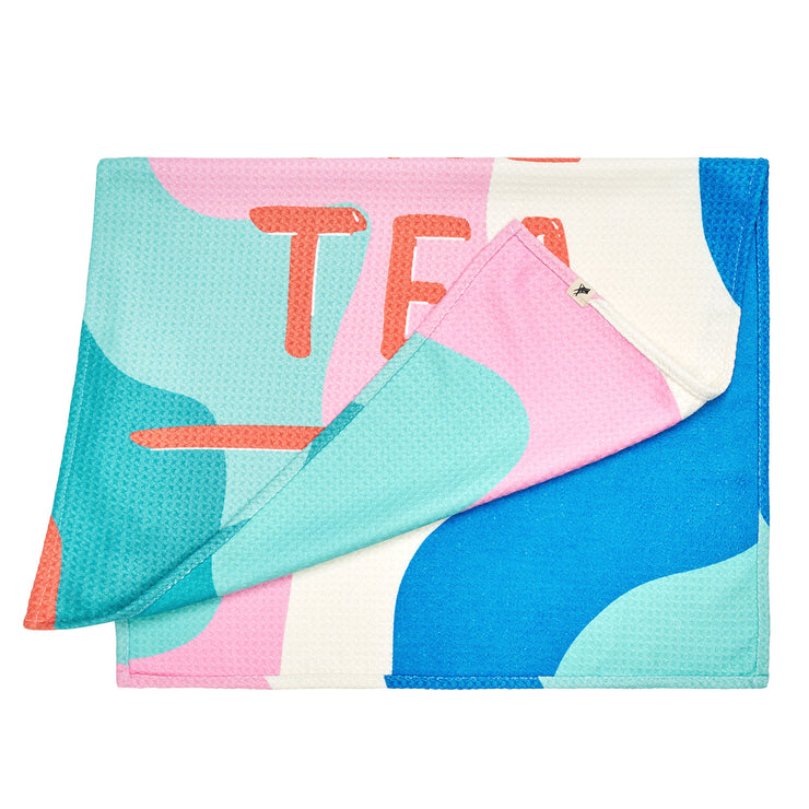 dock and bay tea towel