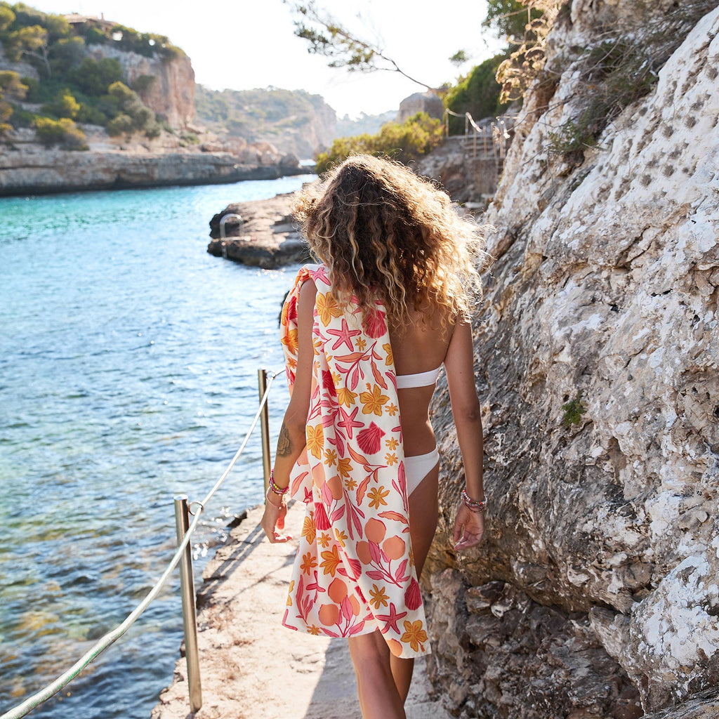 Dock & Bay Quick Dry Towel - Tangerine Tide