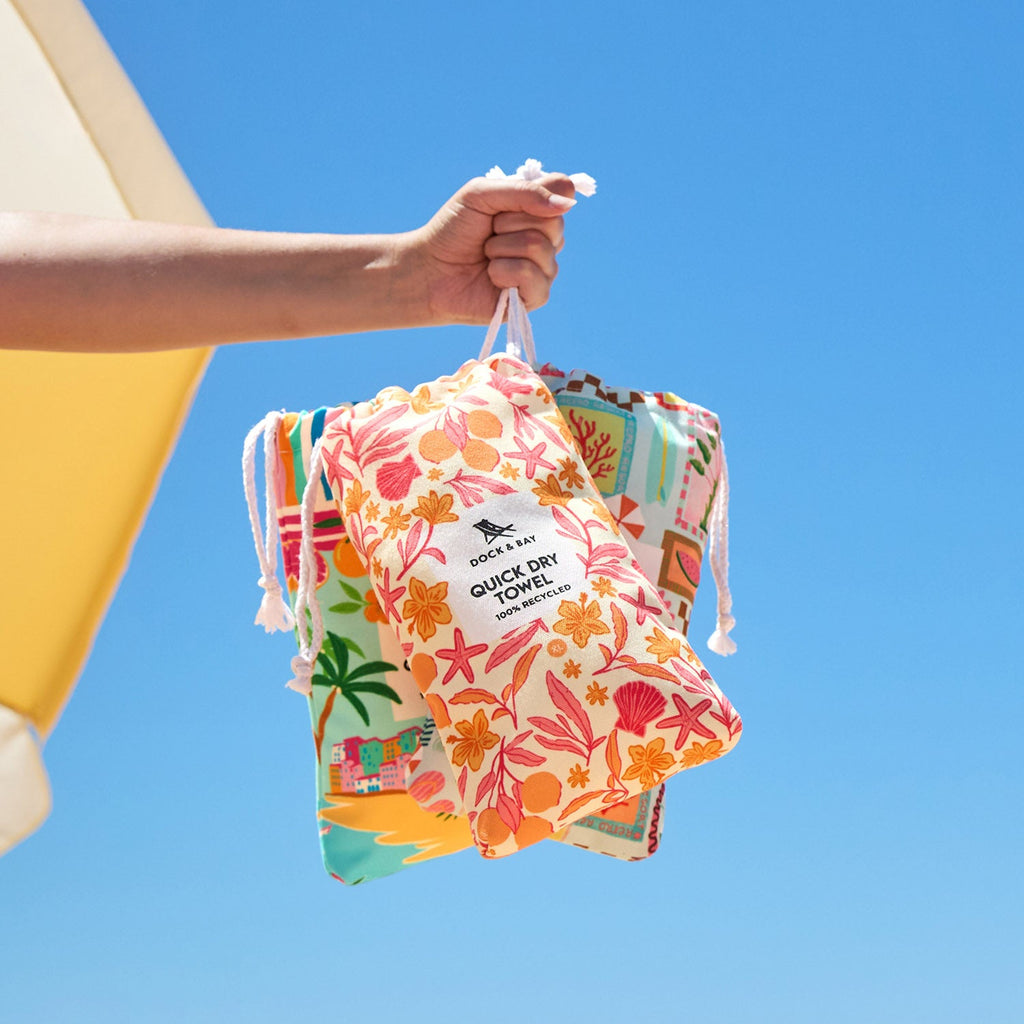 Dock & Bay Quick Dry Towel - Tangerine Tide