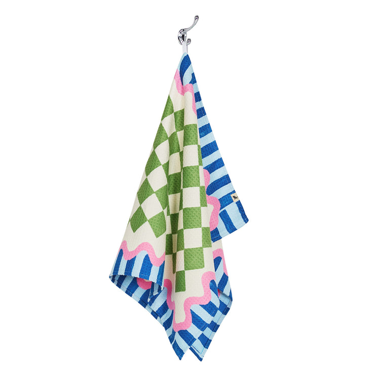 dock and bay tea towel