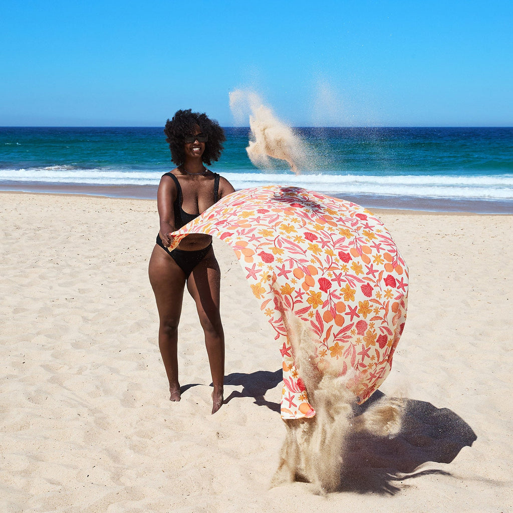 Dock & Bay Quick Dry Towel - Tangerine Tide