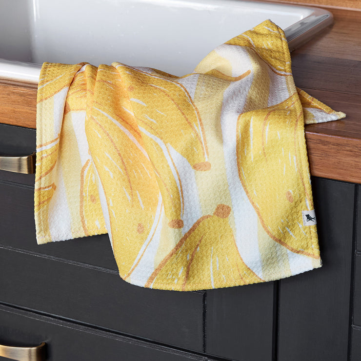 dock and bay tea towel
