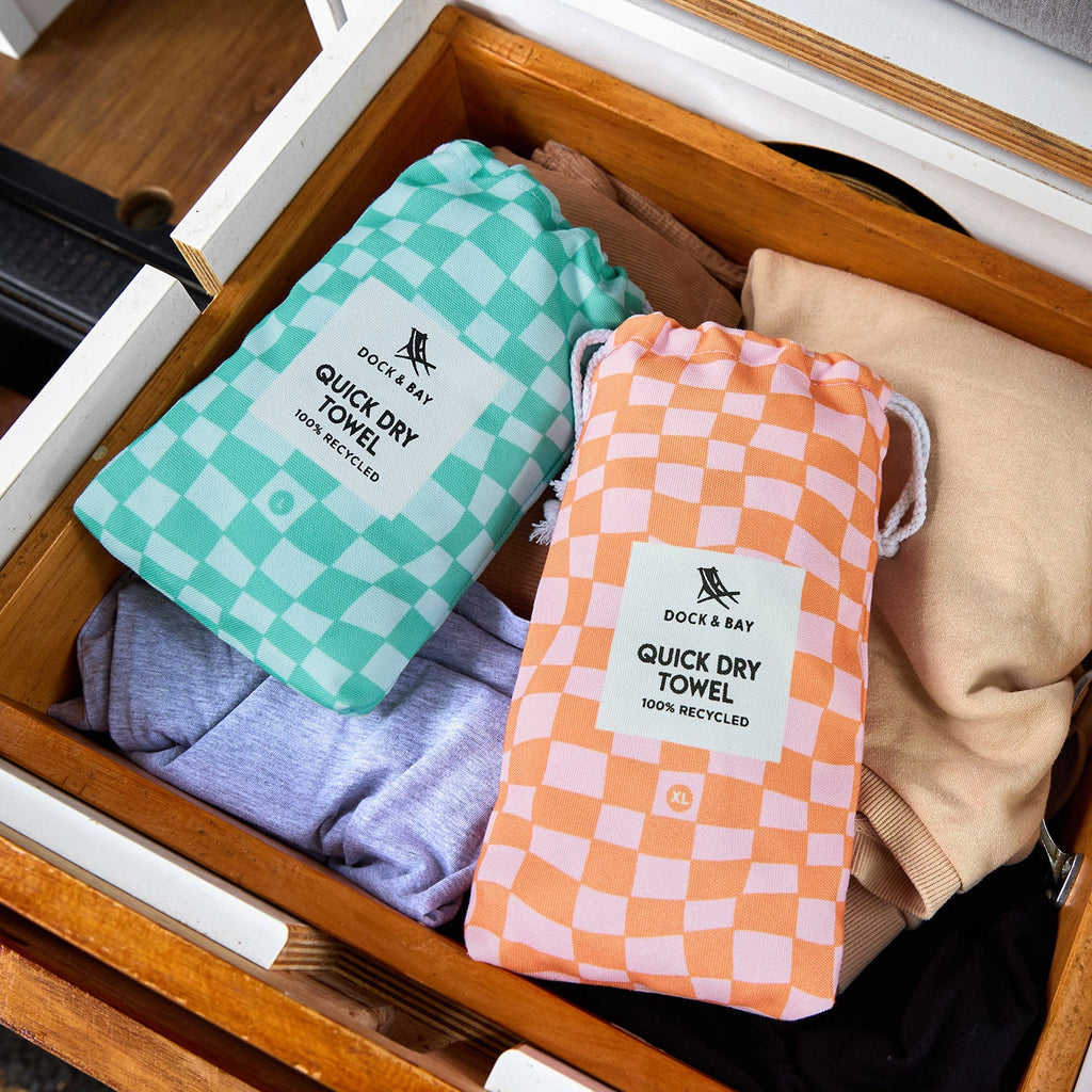 Dock & Bay Quick Dry Towel - Groovy Check