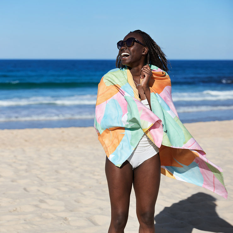 dock and bay towels beach