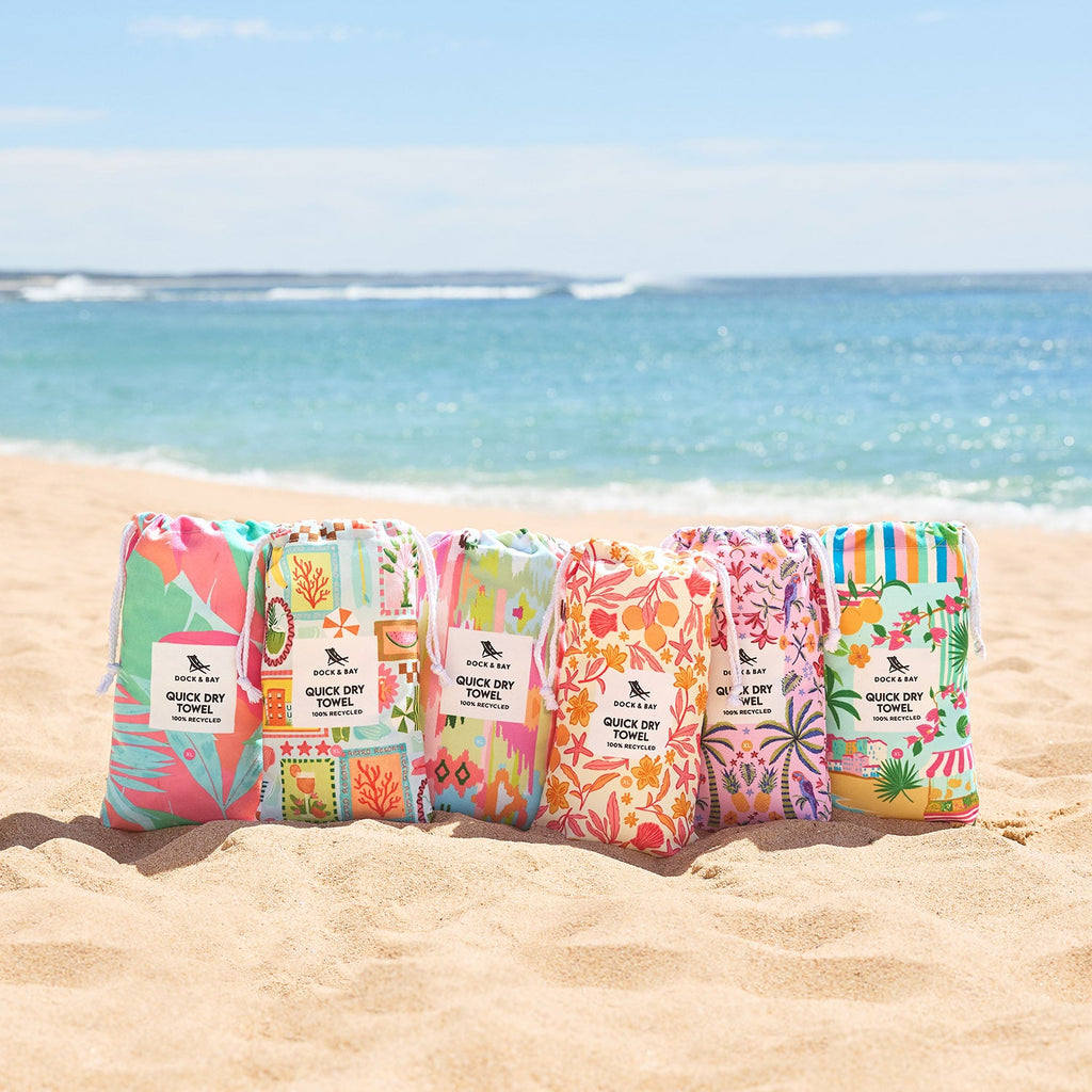 Dock & Bay Quick Dry Towel - Tangerine Tide