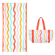 Dock & Bay Beach Towel + Bag - Bundle - Squiggle Face