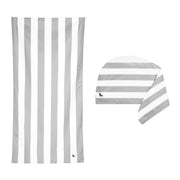 Dock & Bay Beach Towel + Hair Wrap Bundle - Goa Grey
