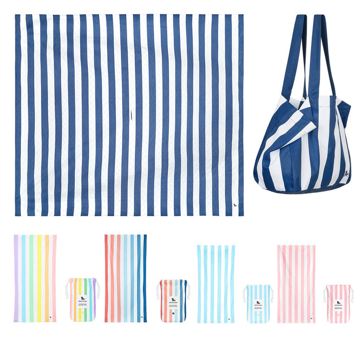 Dock & Bay Picnic XL, Towel x 4 + Bag Bundle - Set A