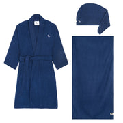 Dock & Bay Robe + Hair Wrap + Towel - Bundle - Nautical Navy
