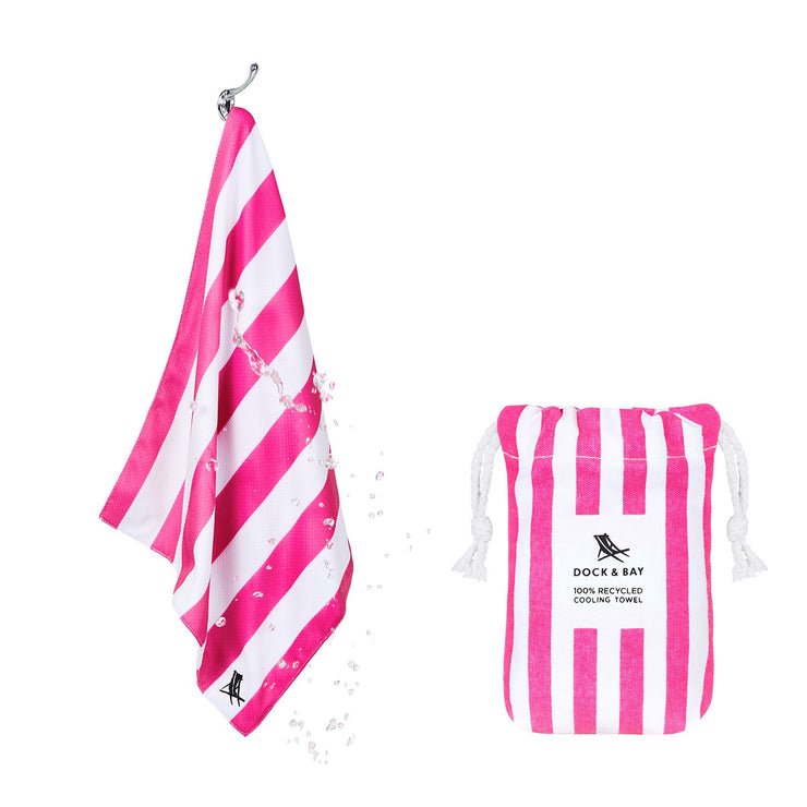 Dock & Bay Quick Cool Gym Towel - Phi Phi Pink - Outlet