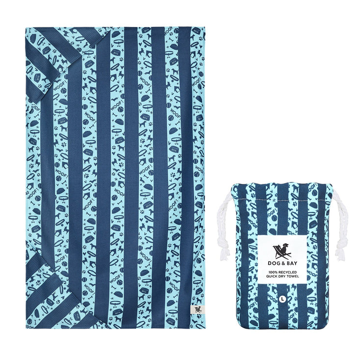 Dock & Bay Dog Towels - Bark Blue