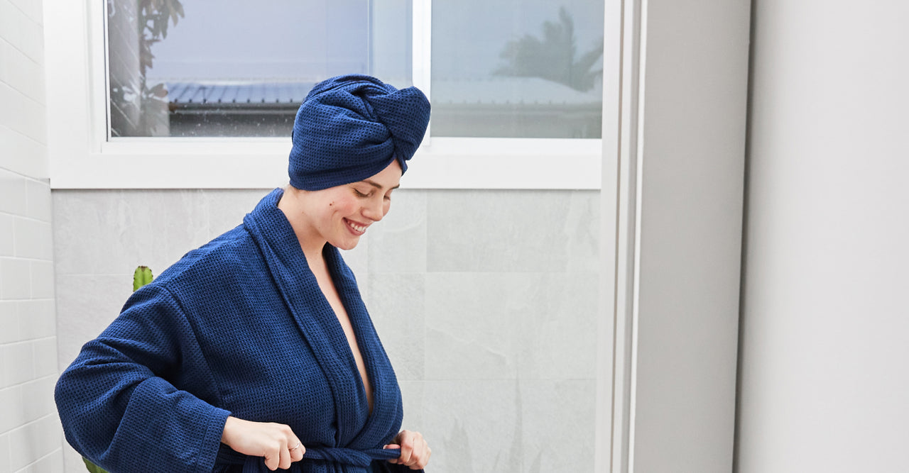 Dock & Bay Hair Wrap - Nautical Navy