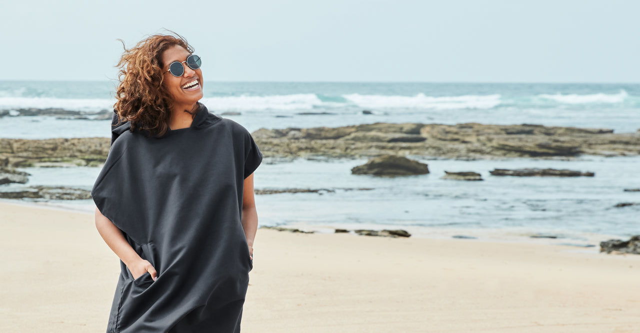 Dock & Bay Poncho - Adults - Fuji Black