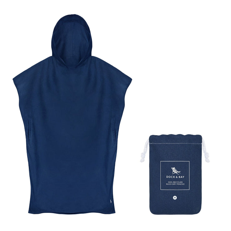 Dock & Bay Poncho Adults - Yosemite Navy - Outlet