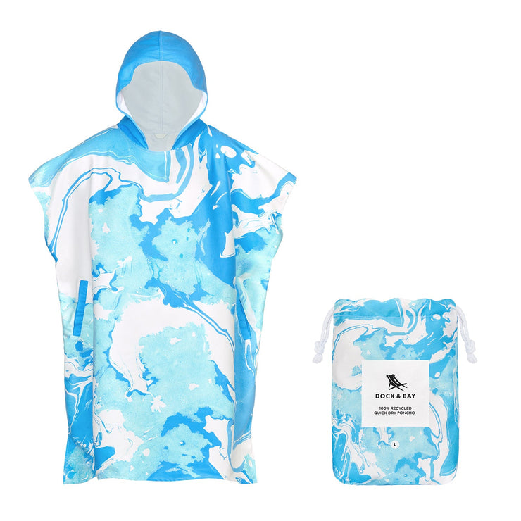 Dock & Bay Adult Poncho - Marble - Take A Dip - Outlet