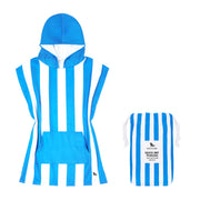 Dock & Bay Poncho - Kids - Bondi Blue - Customised Embroidery Personalised for You
