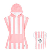 Dock & Bay Poncho Kids - Malibu Pink - Customised Embroidery Personalised for You