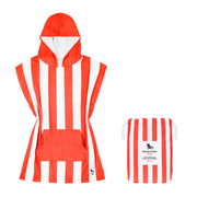 Kids Poncho - Quick Dry Hooded Towel - Waikiki Coral - Outlet