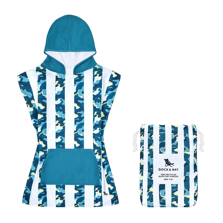 Dock & Bay Poncho - Kids - Cool Camo - Outlet