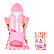 Dock & Bay Poncho - Kids - Flamboyant Flamingos
