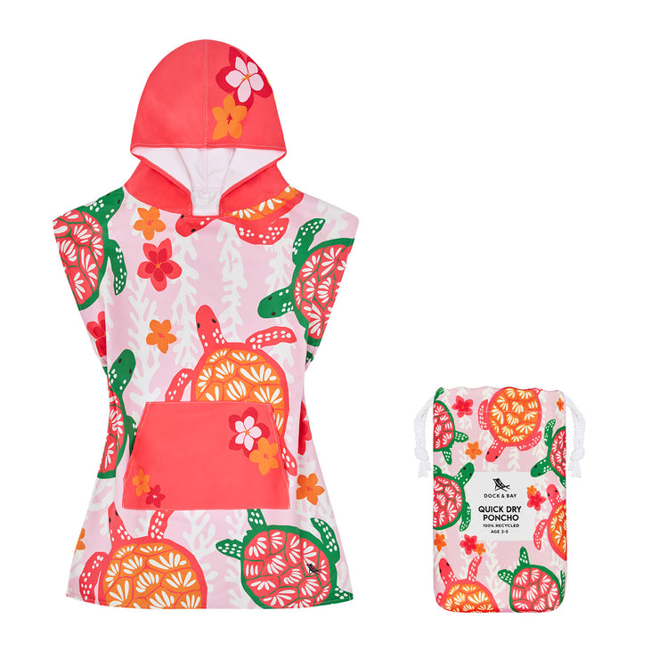 Dock & Bay Poncho - Kids - Turtley Tropical