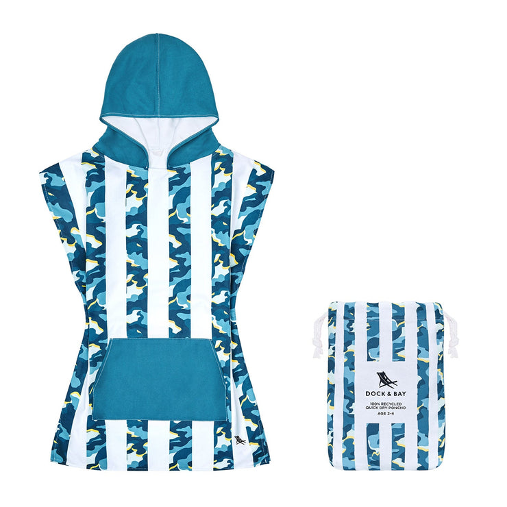 Dock & Bay Poncho - Kids - Cool Camo - Outlet