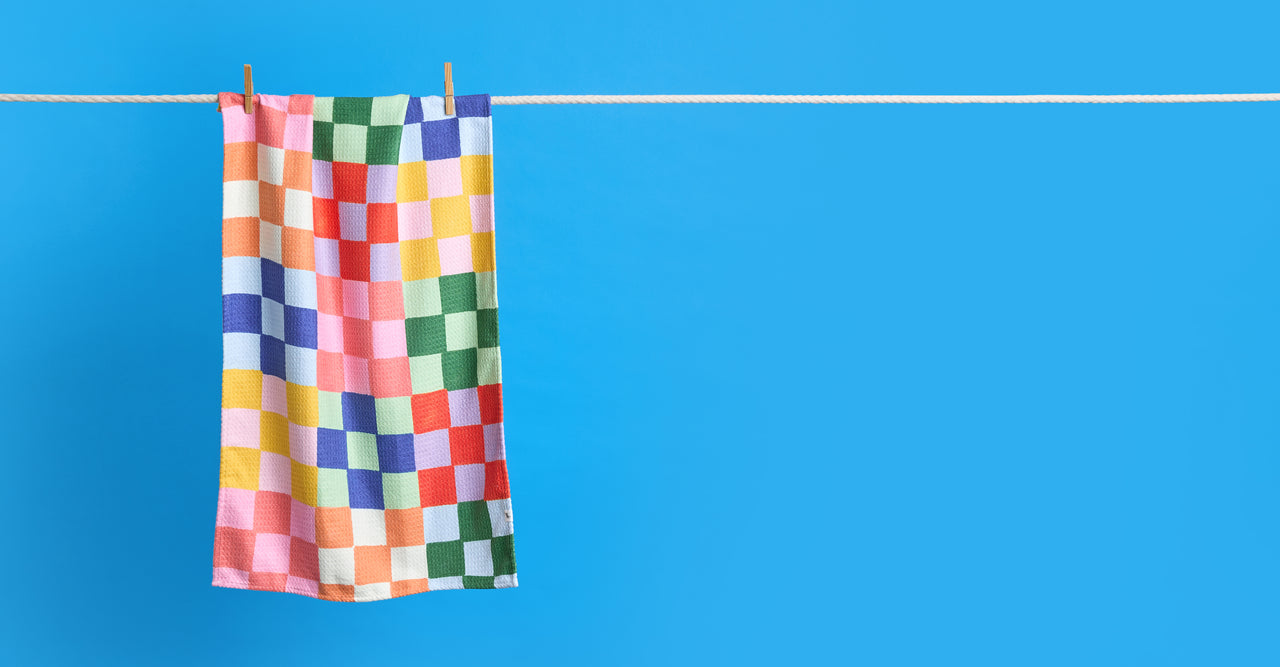 Dock & Bay Tea Towel - Check Please