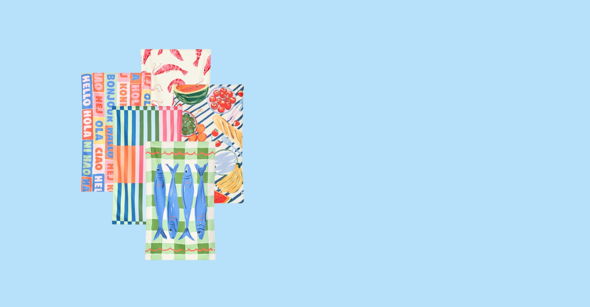 Dock & Bay Tea Towel - Culinary Delights (Set of 5)