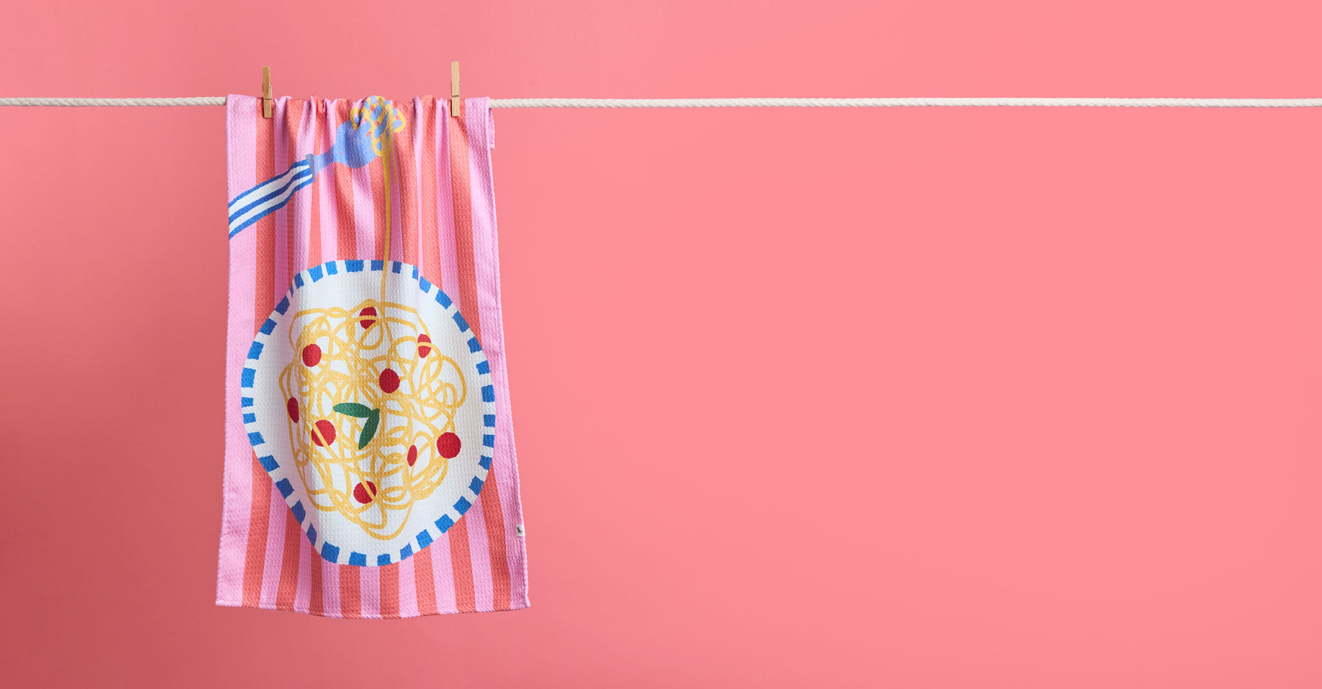 Dock & Bay Tea Towel - Spaghetti No Regretti
