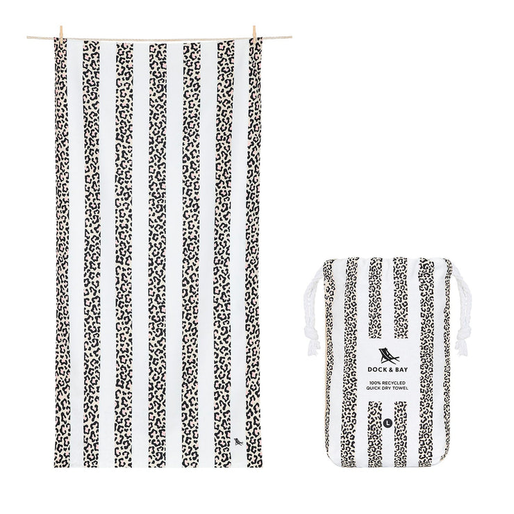 Dock & Bay Quick Dry Towel - Dashing Leopard - Outlet