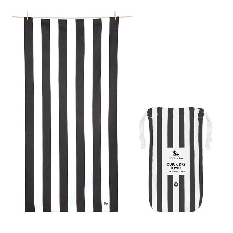 Dock & Bay Quick Dry Towel - Kamari Charcoal