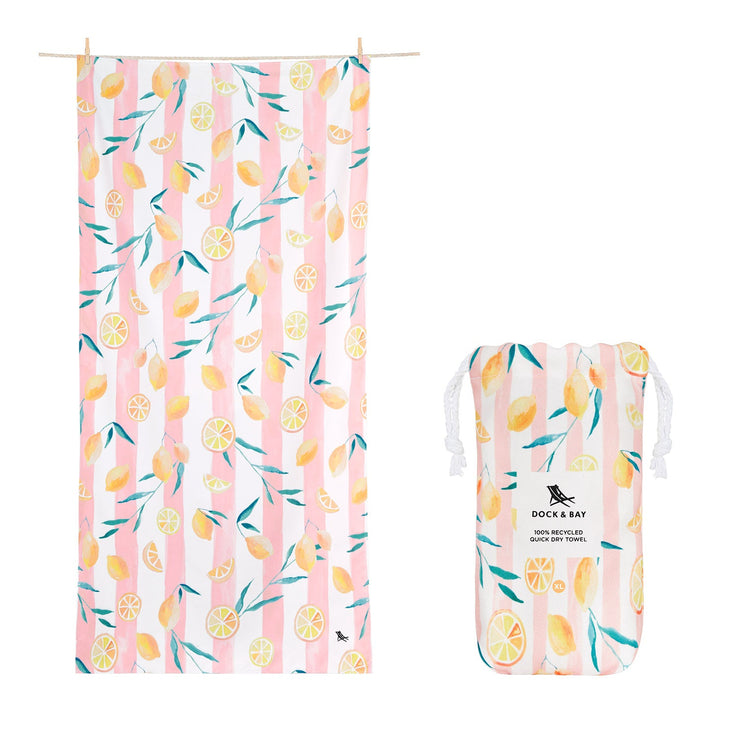 Dock & Bay Quick Dry Towel - Life Gives You Lemons - Outlet