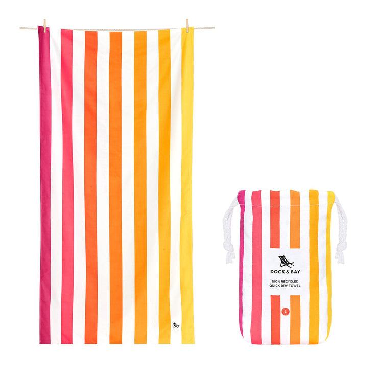 Dock & Bay Quick Dry Towels - Peach Sunrise