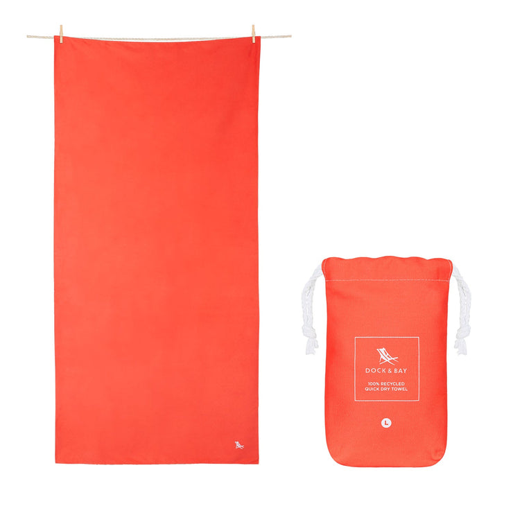 Dock Bay Product TOWLF-CLA-RED